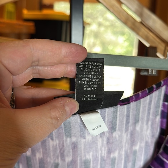 Lane Bryant Purple and White Spaghetti Strap Sundress Size 2X 18/20 - Picture 7 of 8